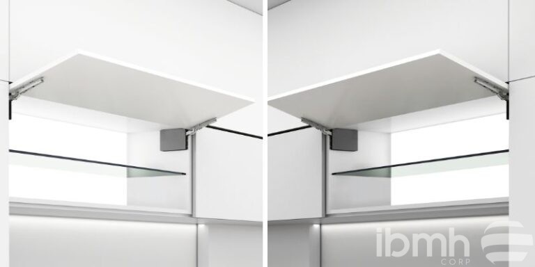 Cabinet Door Lift System that Opens Upward